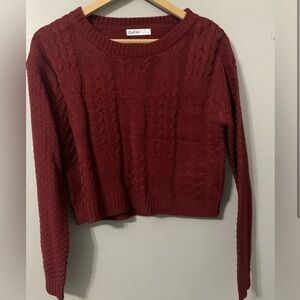Women's Burgundy Sweater